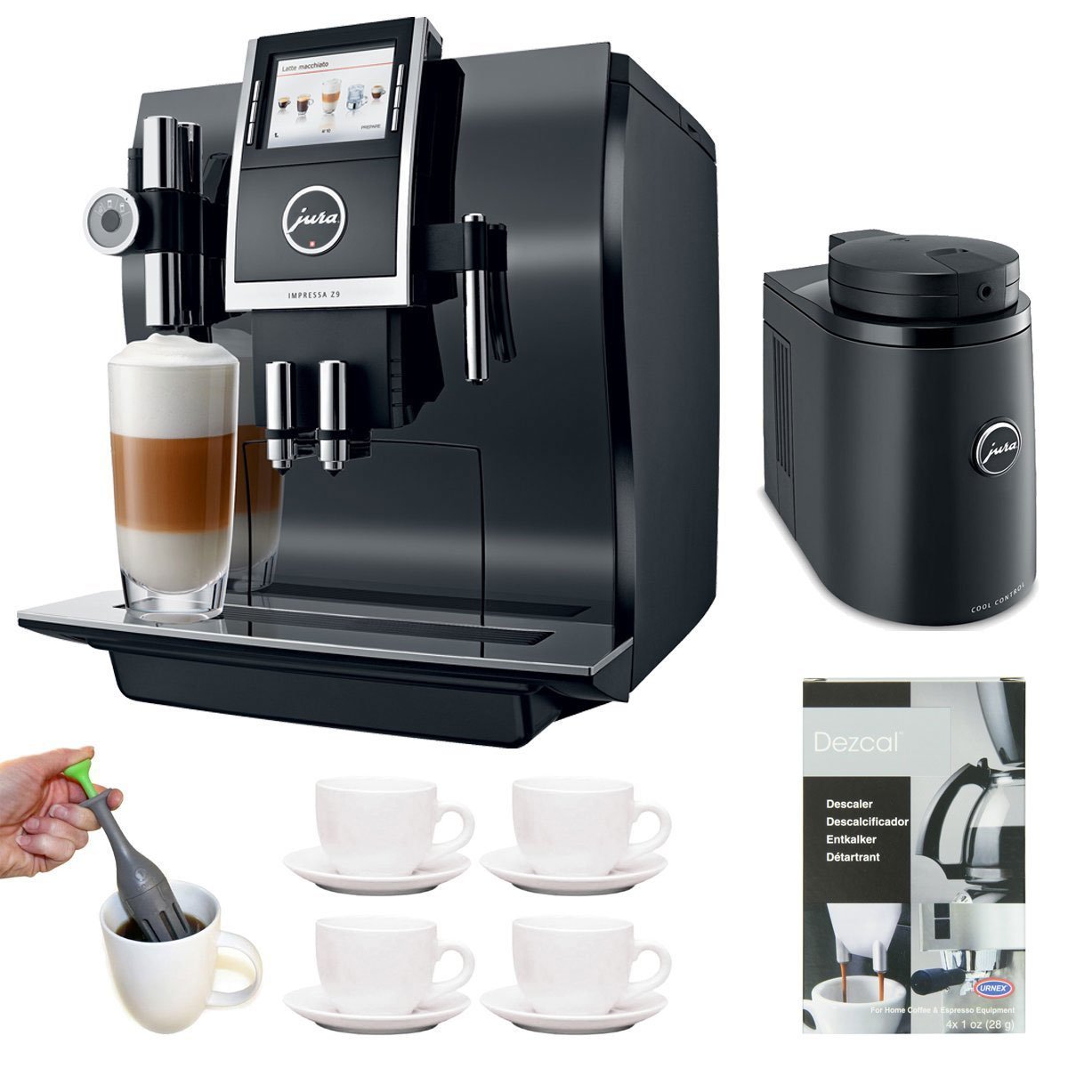 Jura 13752 Impressa Z9 One Touch TFT Coffee Machine + Cool Control