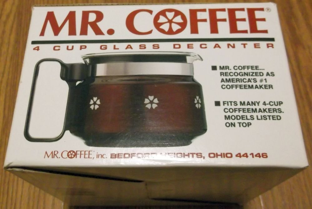 Mr Coffee D4 4 cup coffee replacement carafe BLACK free image download