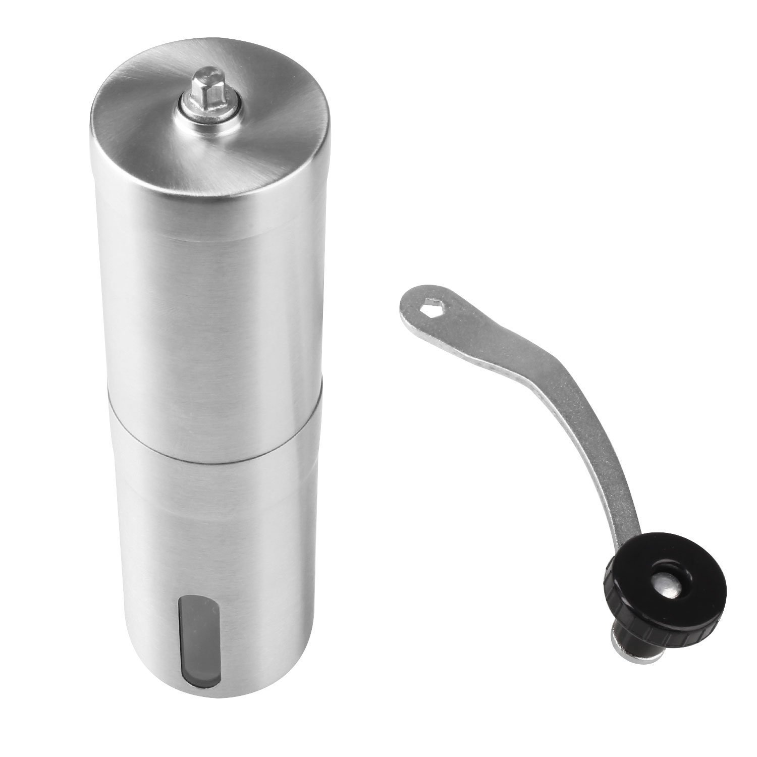 Burr Coffee Grinder, Kicode Hand Coffee Mill with StainlessSteel