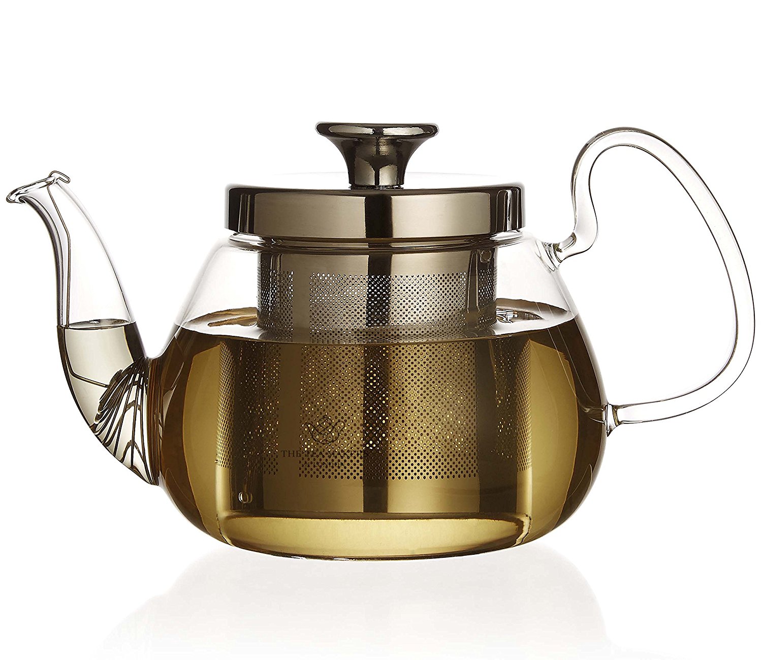 The Tea Makers of London One Cup Glass Teapot With Removable Stainless