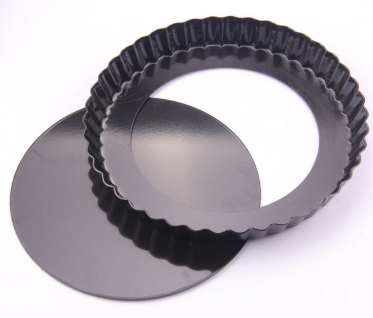 Ancdream 11 inch NonStick Removable Loose Bottom Quiche Pan, Round