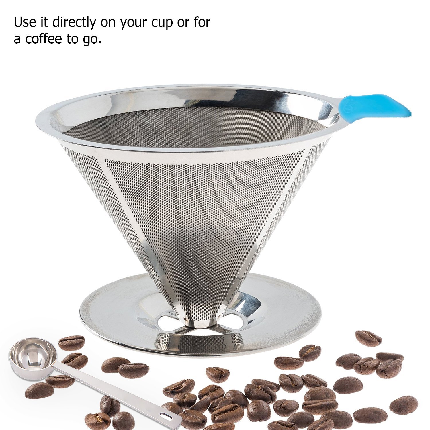 Paperless Pour Over Coffee Dripper Stainless Steel Permanent Reusable