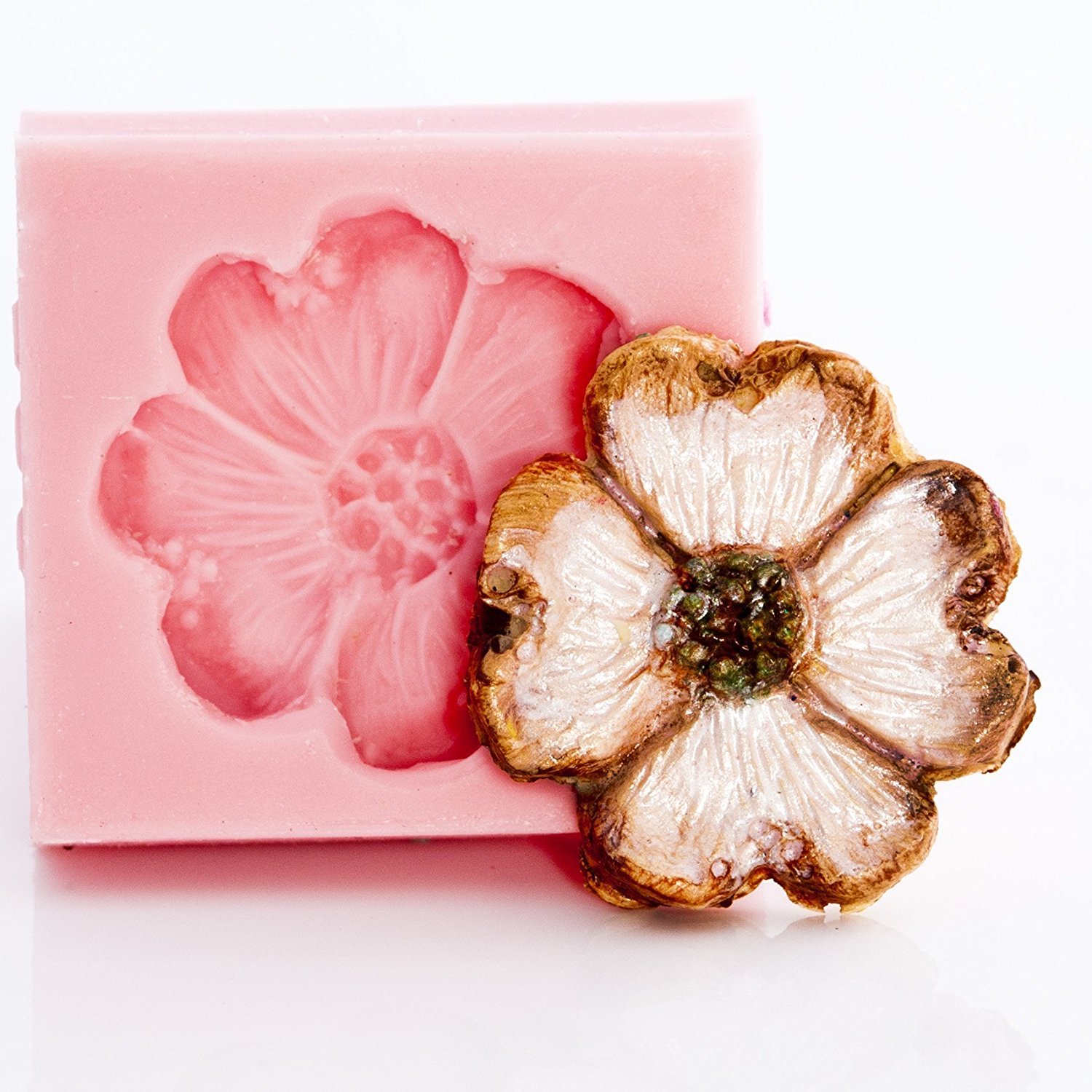 Dogwood Flower Silicone Mold Food Safe Fondant, Chocolate, Candy, Resin