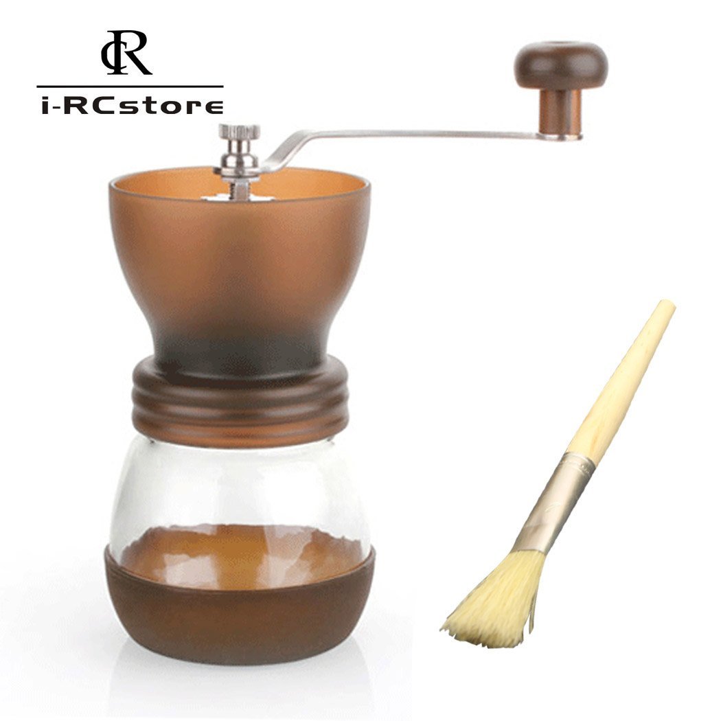 RC Professional Manual Ceramic Burr Coffee Grinder, Handcrank Coffee