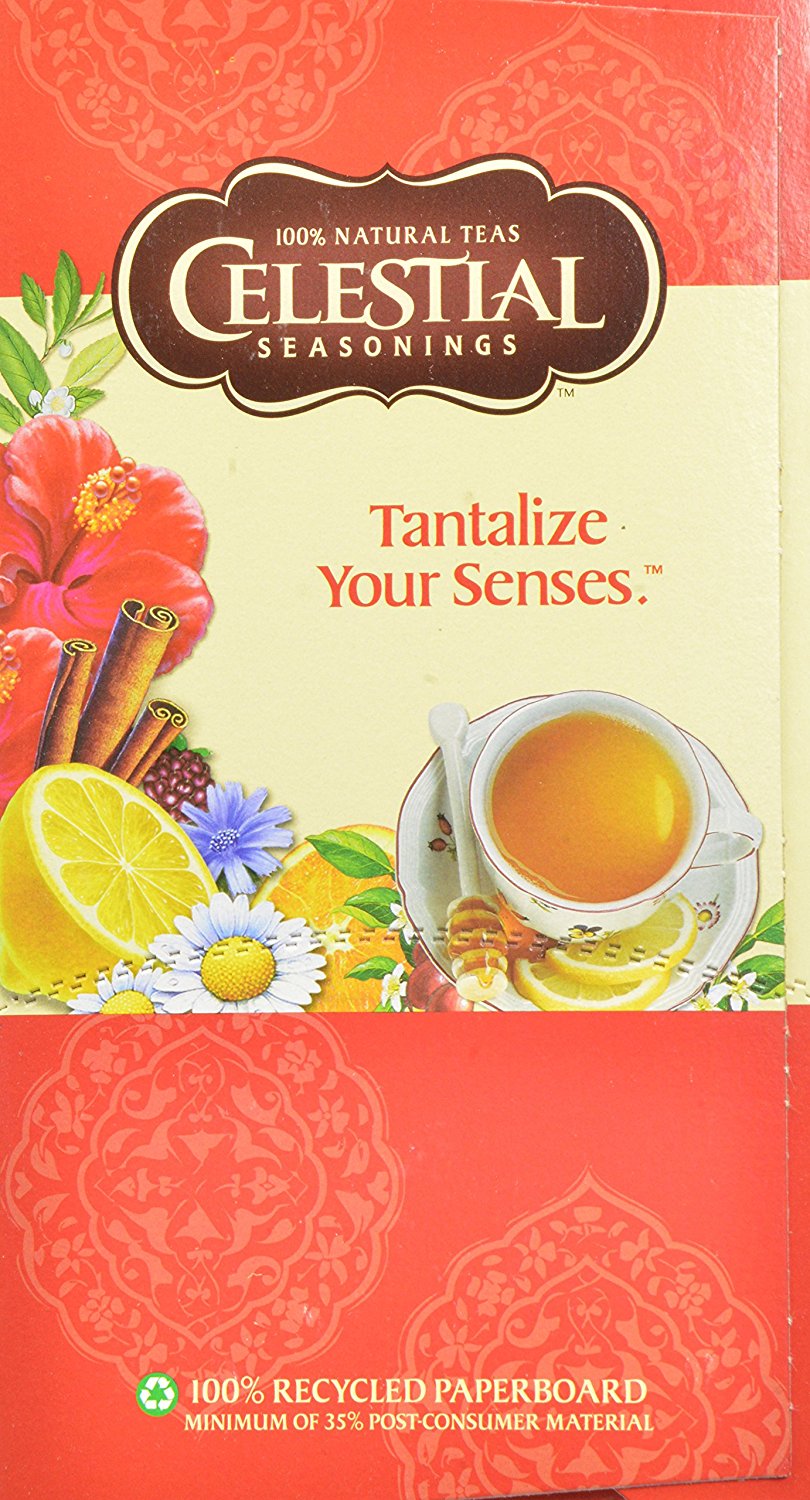 Celestial Seasonings Lemon Zinger Herbal Tea, KCup Portion Pack for
