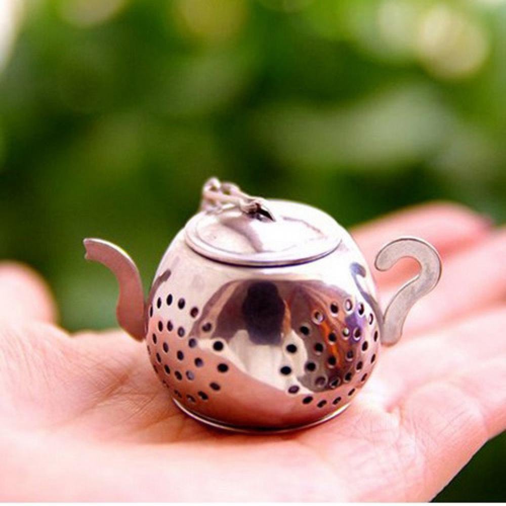GOOTRADES Teapot Shape Stainless Steel Leaf Tea Infuser Filter Strainer