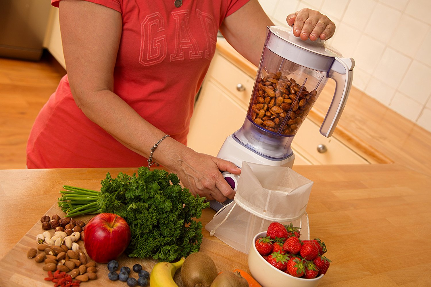 Best Nut Milk BagFine CheeseclothNylon StrainerFilter BagsReusable