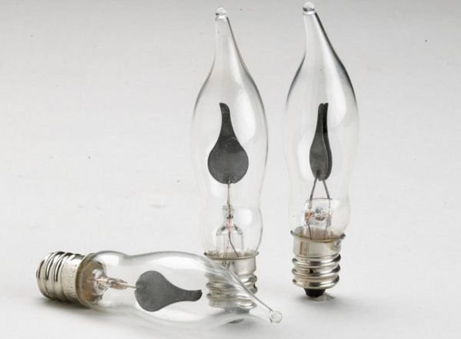 9ct Clear Electric Hanukkah Menorah Flickering Flame Glass Replacement