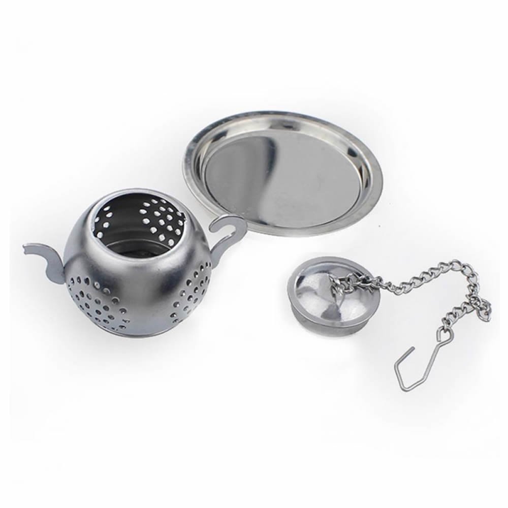 GOOTRADES Teapot Shape Stainless Steel Leaf Tea Infuser Filter Strainer