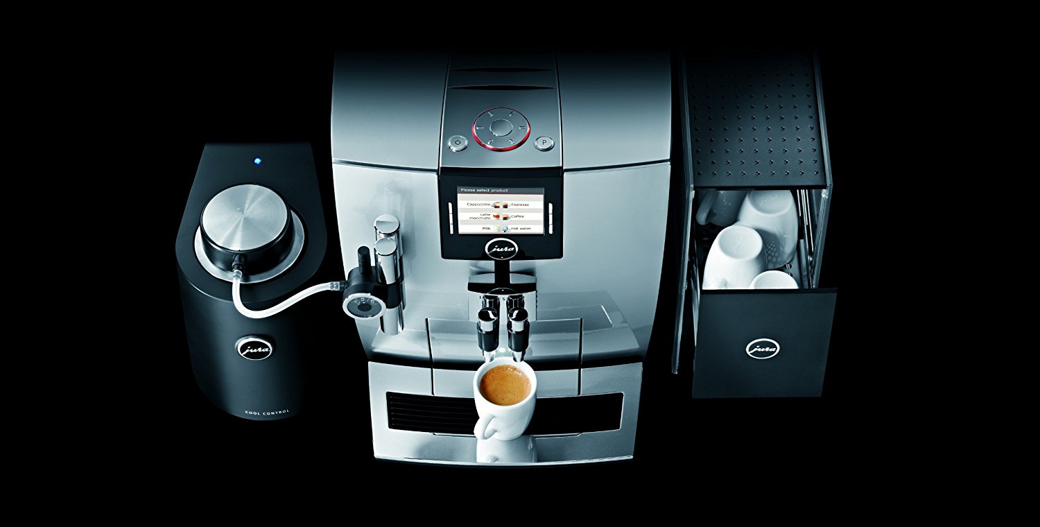 Jura Impressa J9 One Touch TFT Automatic Coffee Center, Chrome N7 free