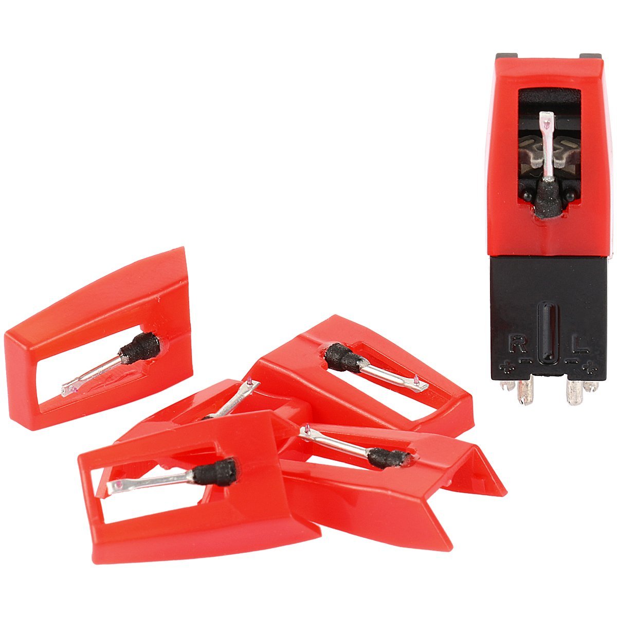 FonPeak Turntable Cartridge with 5 Replacement Stylus Needles for Vinyl