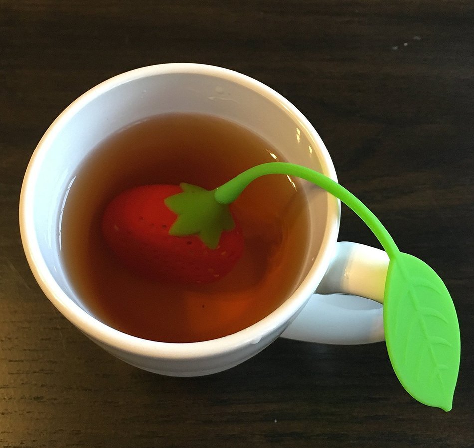 Playful Tea Infusers set of 4 assorted FUN cute Silicone Stainless