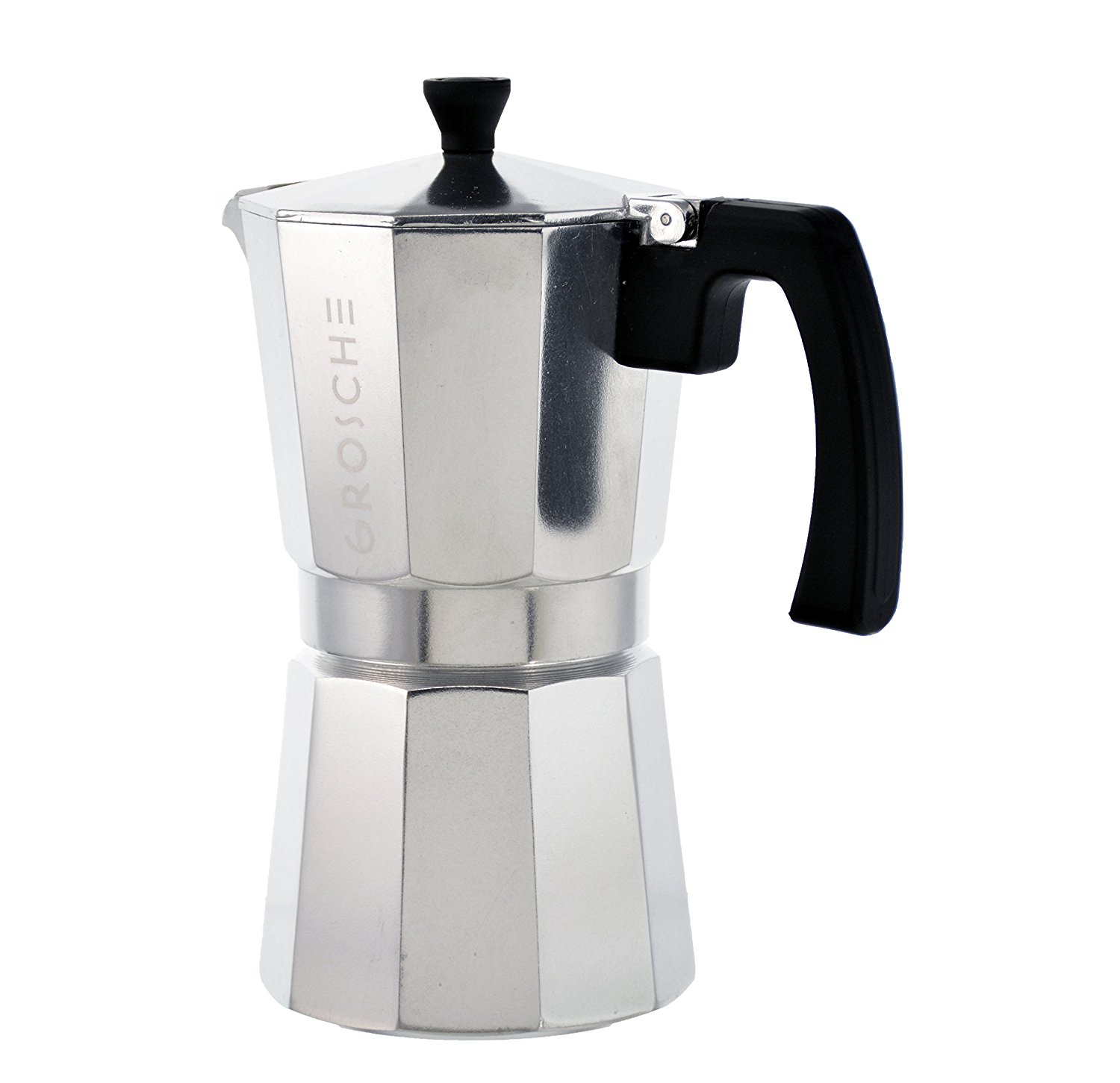 GROSCHE Milano Moka Stovetop Espresso Coffee Maker with Italian Safety