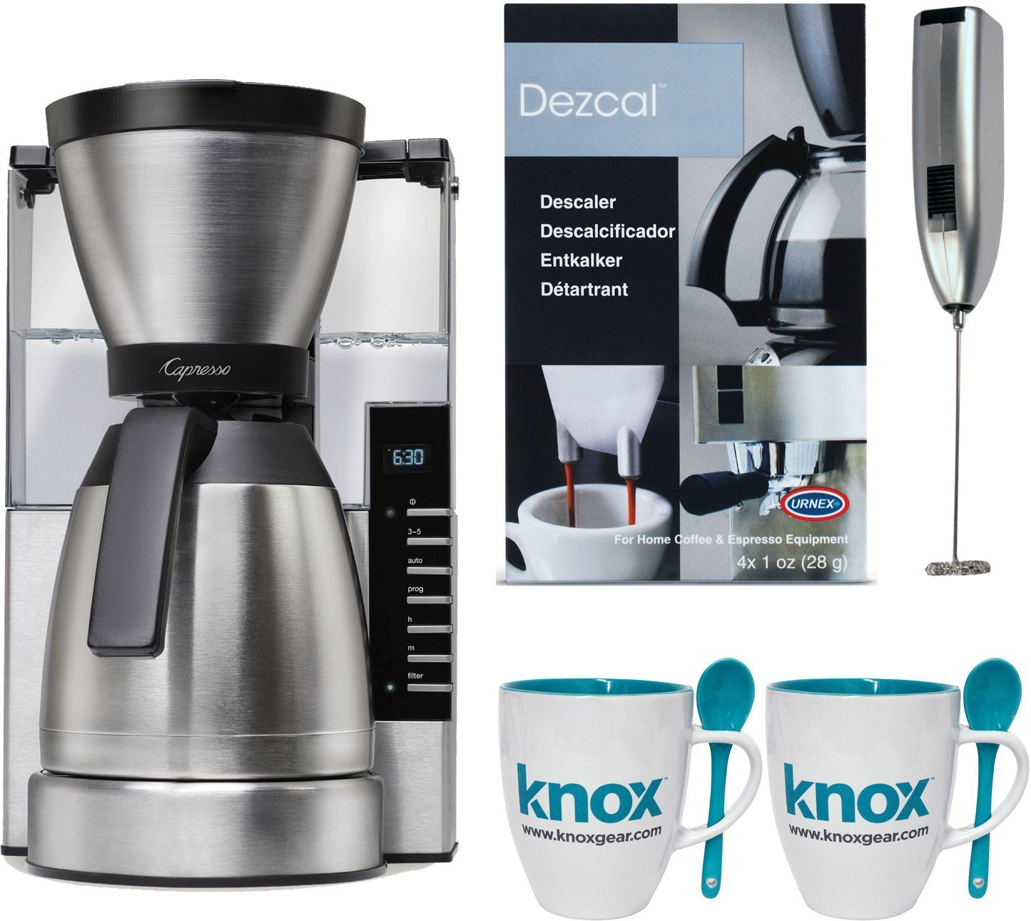 Capresso MT900 10Cup Rapid Brew Coffee Maker w/ Thermal Carafe Bundle