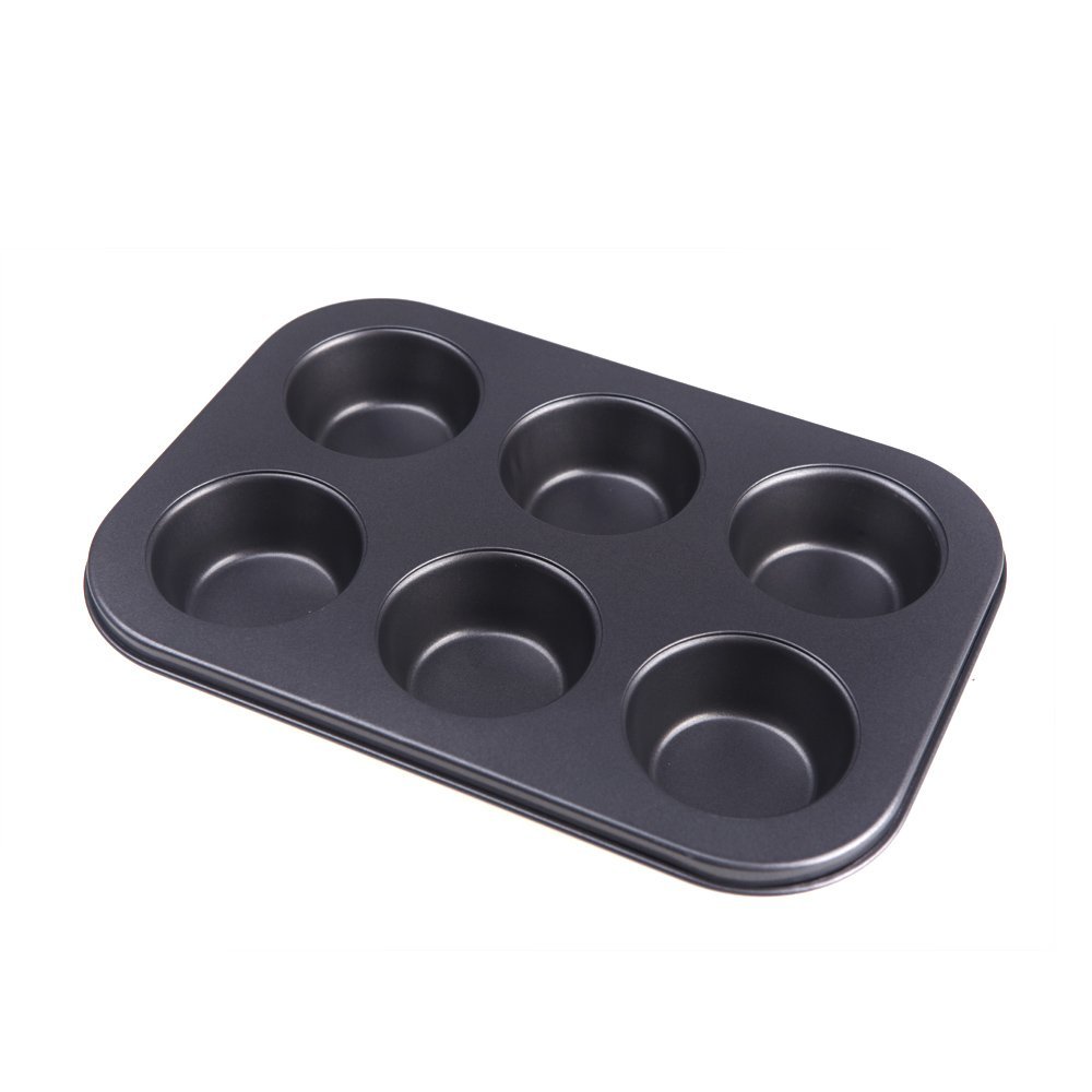 Anself 6 Cups Muffin Baking Cupcake Pan Set NonStick Mould Mold for