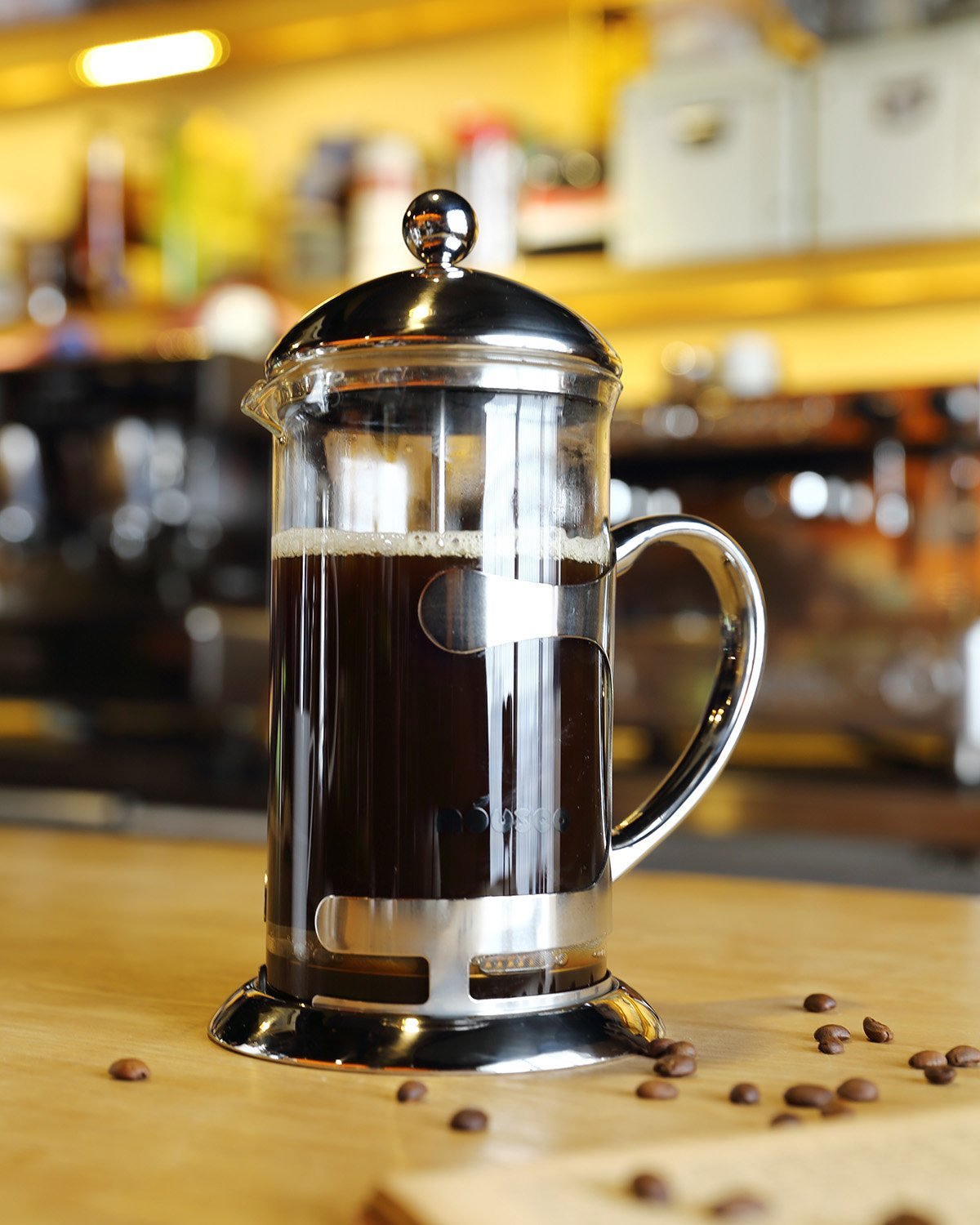 Miusco Heat Resistant Borosilicate Glass French Press Coffee Tea