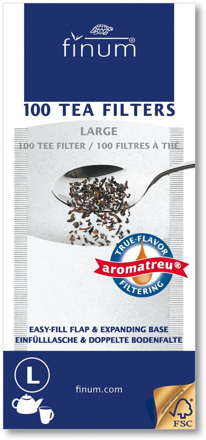 Finum 100 Tea Filters, Large, White N2 free image download