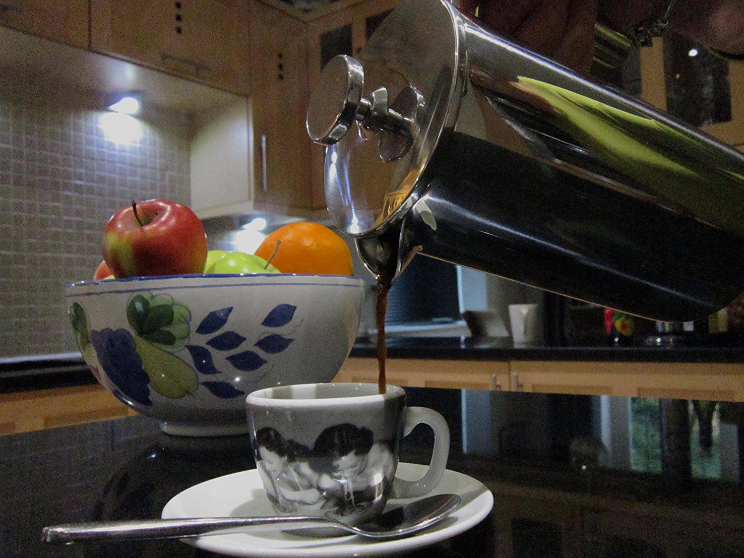 Stainless Steel French Press 34oz, 8 Cup, Easy Clean, Insulated Better than Glass Coffee