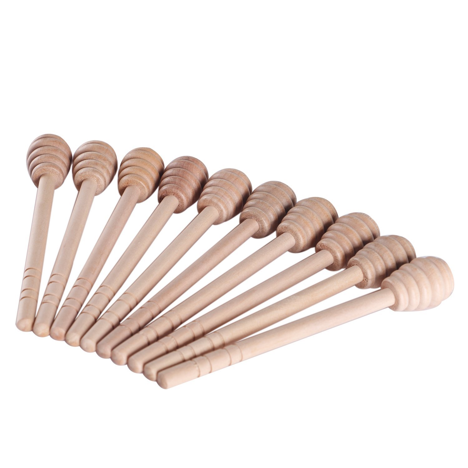 Geeklife Wood Honey Dippers ,6 inches Honey Dipper Stirring Stick Bulk
