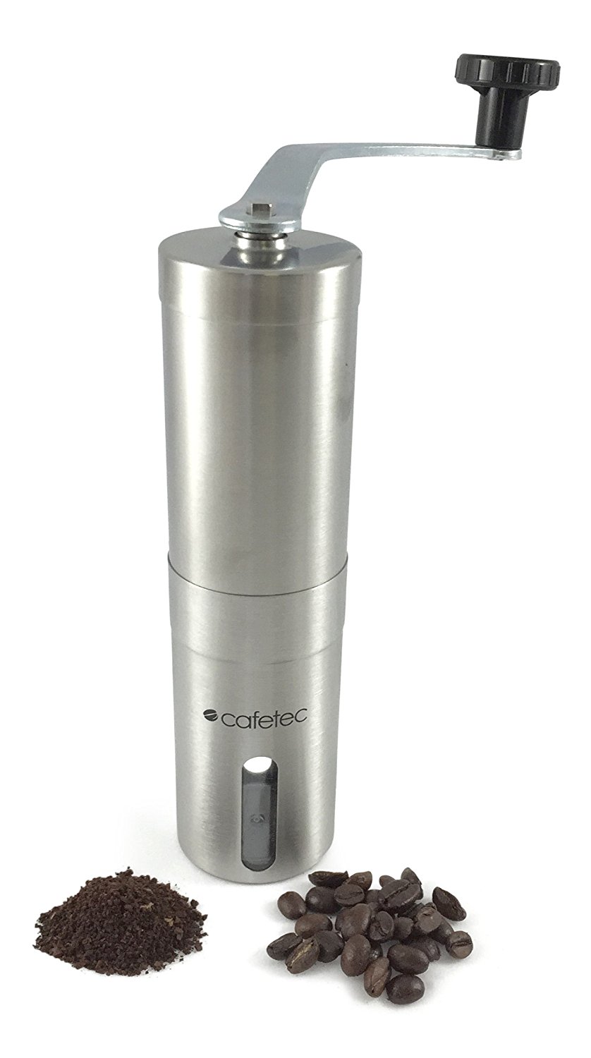 Cafetec Ceramic Burr Manual Coffee Grinder, Portable Coffee Mill