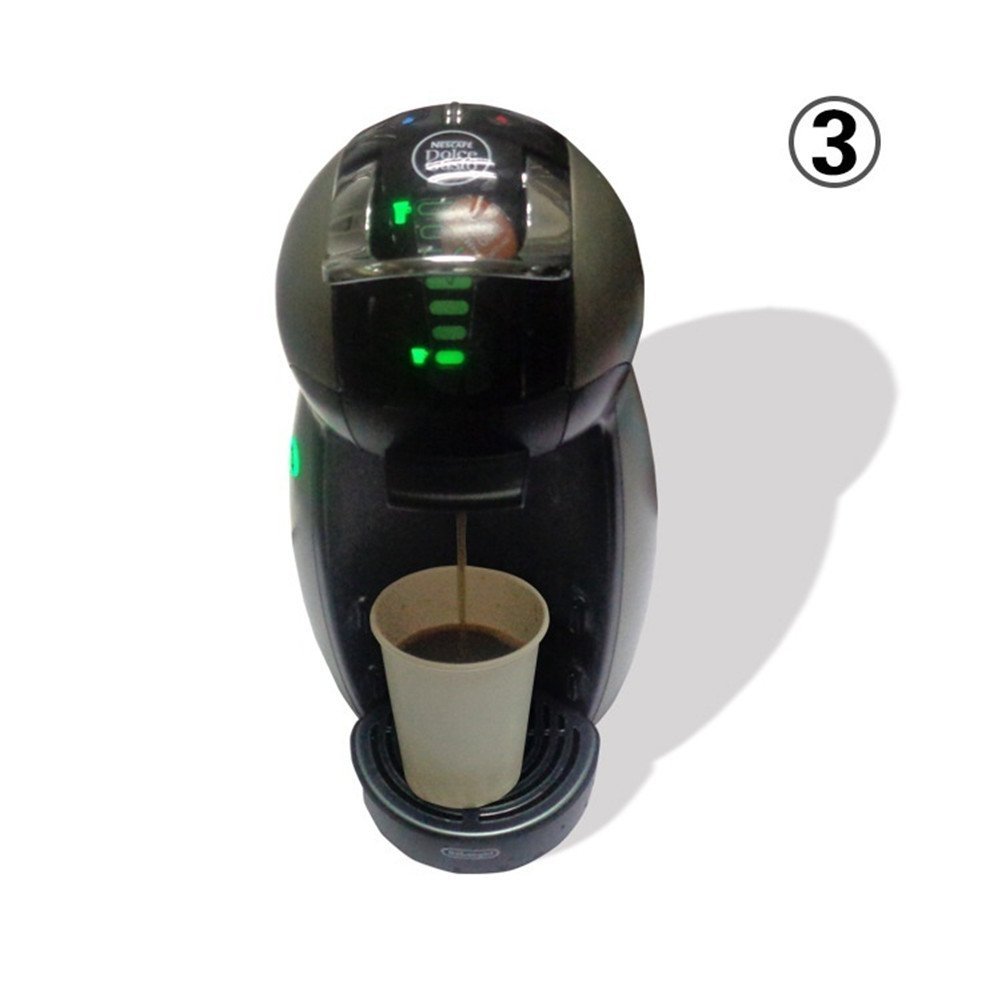 1Pack Brown Reusable Coffee Capsule, EcoFriendly Single Serve Coffee Filter, Compatible with