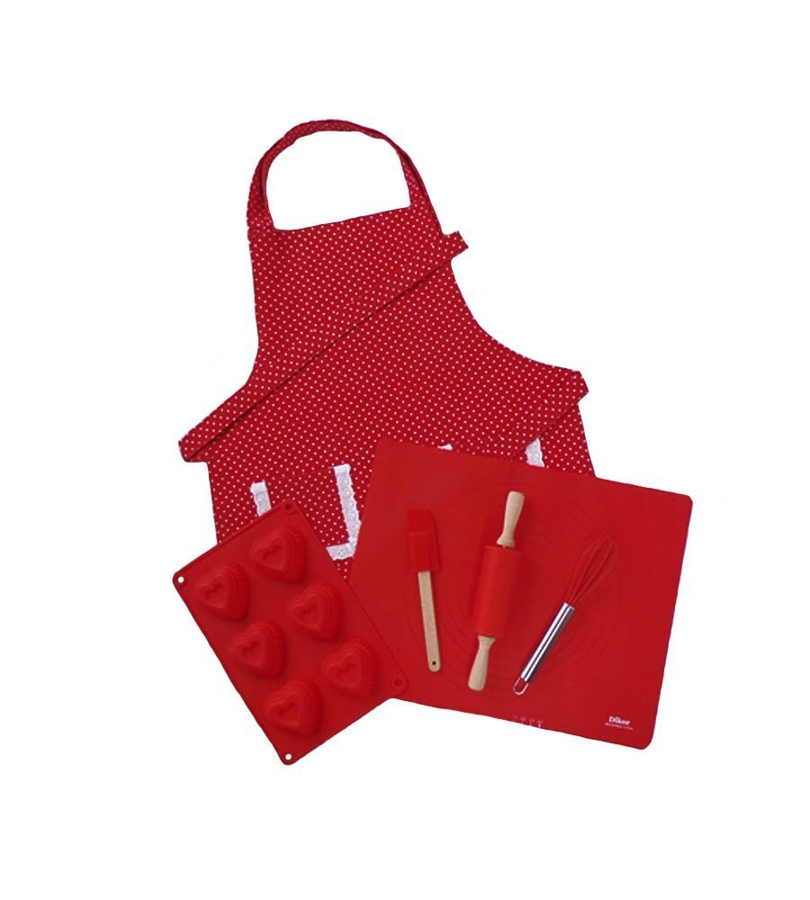 Purple Children's Baking Set with Matching Personalized Apron by Dikor