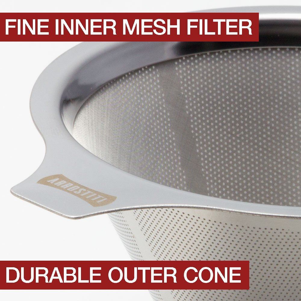 Stainless Steel Coffee Filter Paperless & Reusable for the Best Pour
