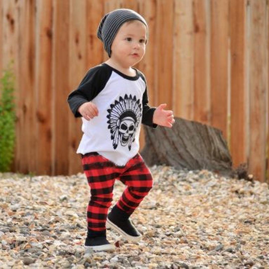 Clothes Set ,BeautyVan 1Set Infant Toddler Baby Boys Printed Tshirt