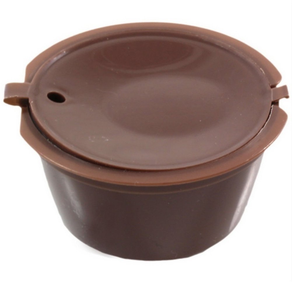 1Pack Brown Reusable Coffee Capsule, EcoFriendly Single Serve Coffee Filter, Compatible with
