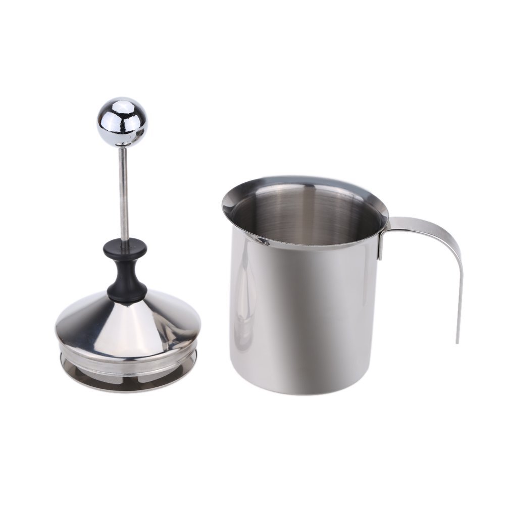 400ML Stainless Steel Double Mesh Milk Frother Milk Foamer Milk Creamer
