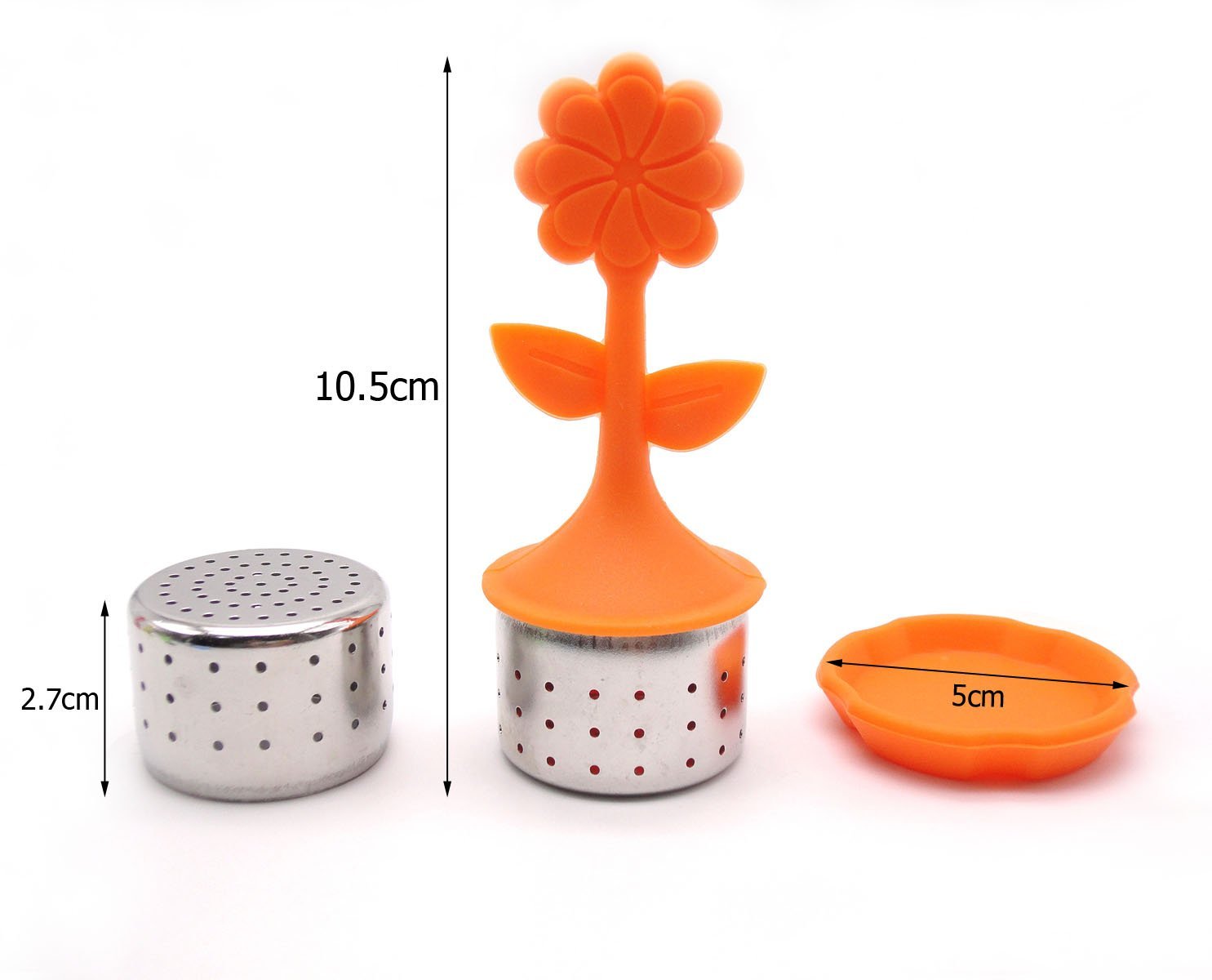 Kingway Tea Infuser Set,best for Flower Tea Filter ,Includes Silicone