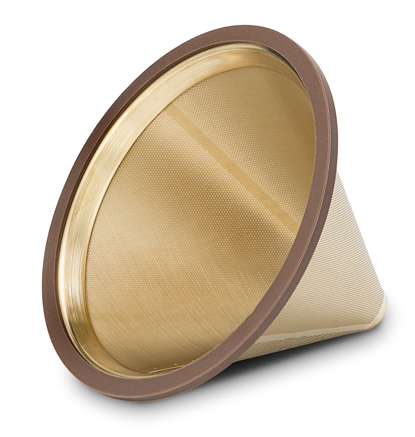 Osaka, Titanium Coated, Gold Pour Over Cone Dripper, Reusable Stainless