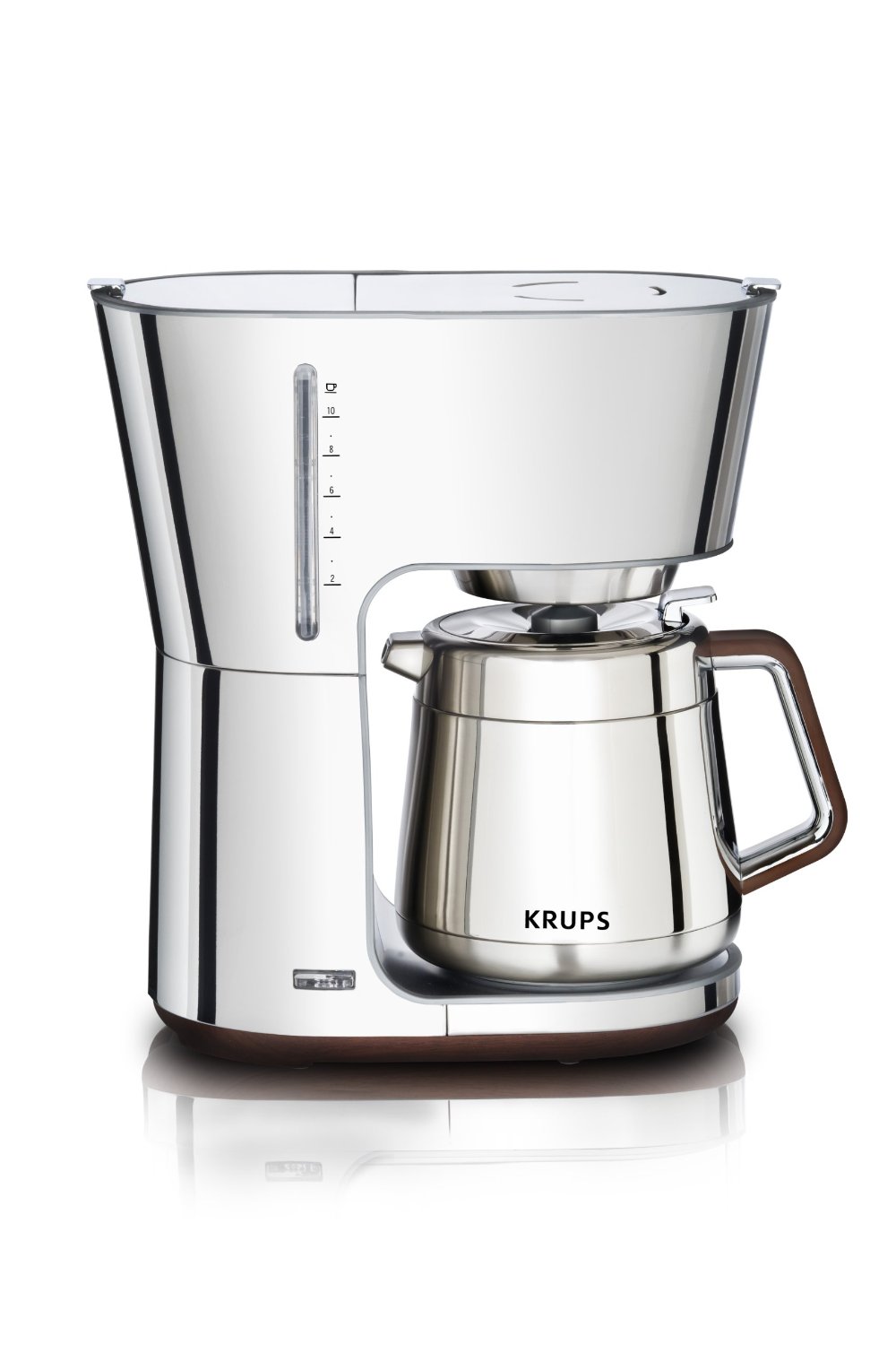 KRUPS KT600 Silver Art Collection Thermal Carafe Coffee Maker with