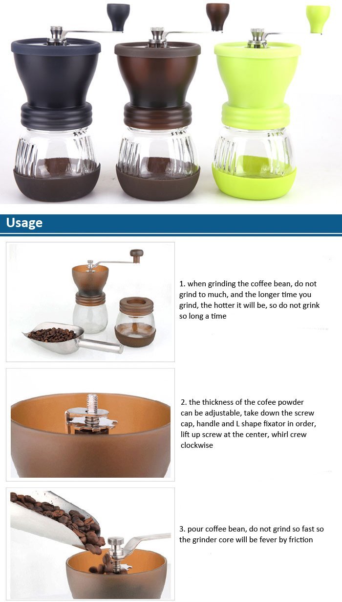 Manual Coffee Grinder Mill Handy Coffee Bean Soybean Milk Grinder