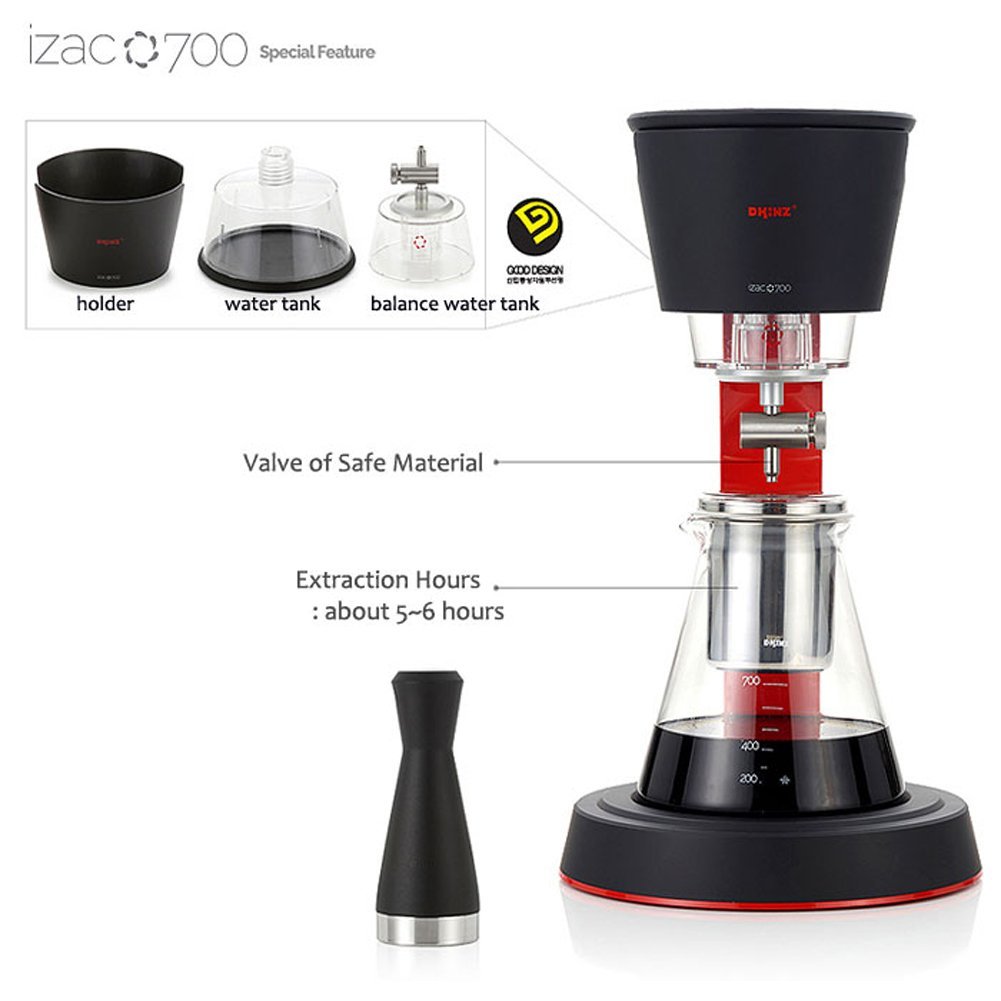 KINZ Dutch Coffee Maker Drip Coffee Cold Brew No Electricity IZAC700