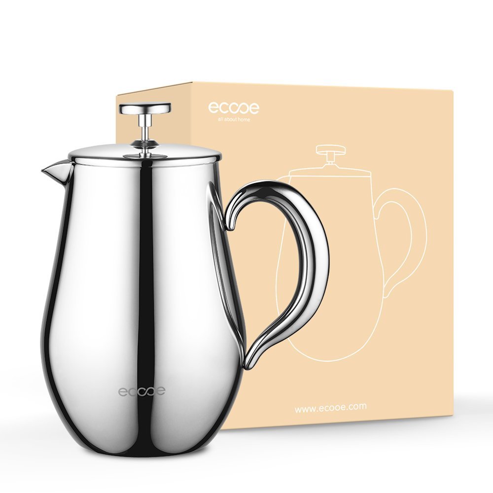 Ecooe Double Wall French Press Coffee Tea Maker Coffee Press Pot With