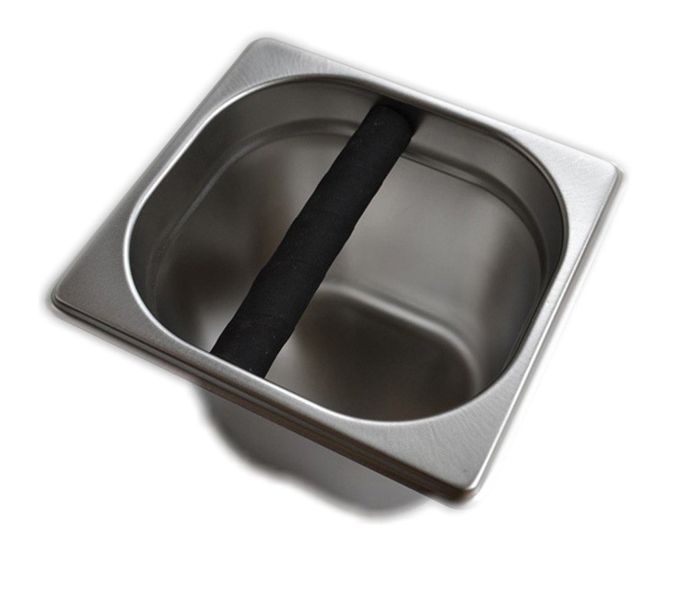 Stainless Coffee Machine Espresso Knock Box Flip Bang Recycle W Rubber