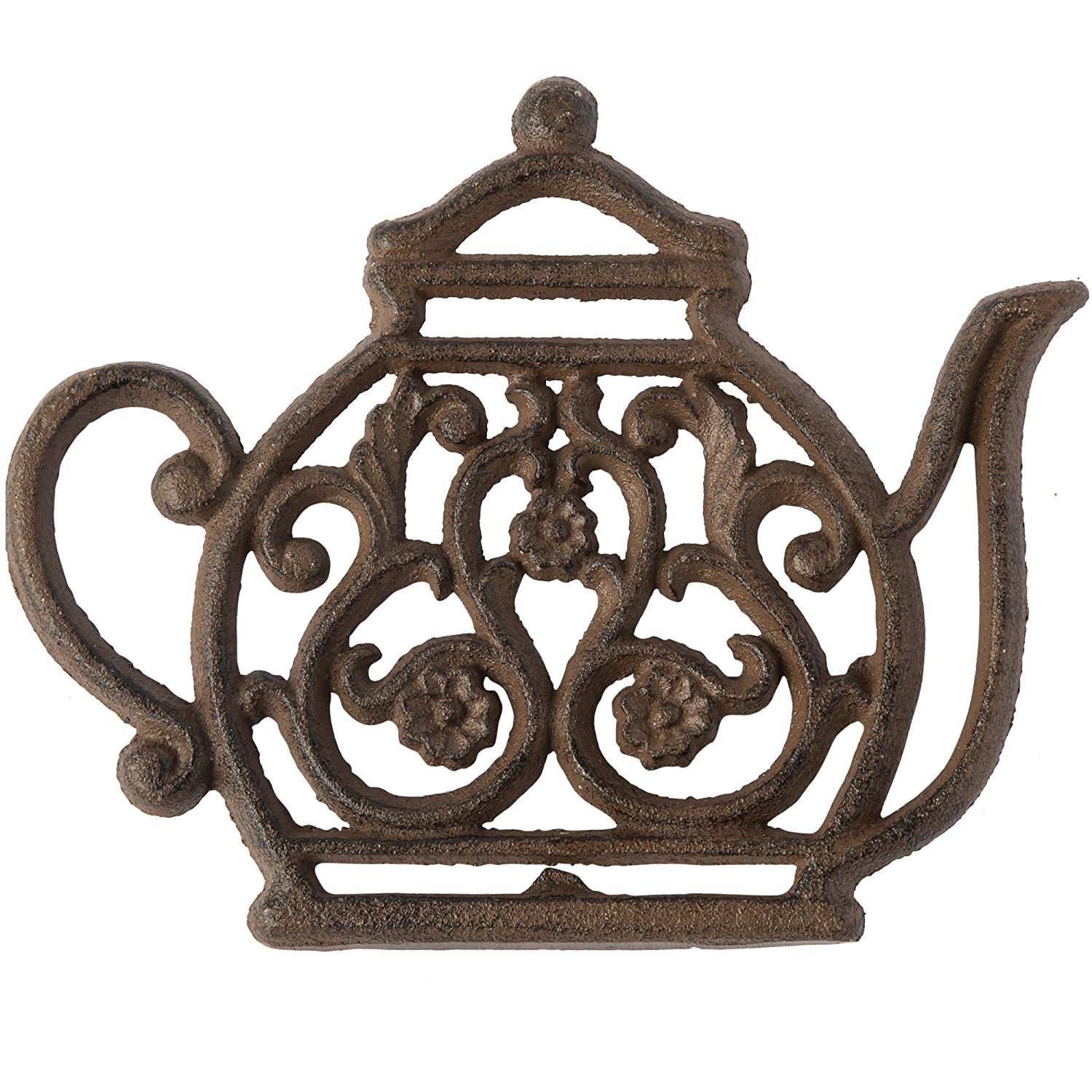 Cast Iron Trivet Vintage Tea Pot Decorative Cast Iron Trivet For