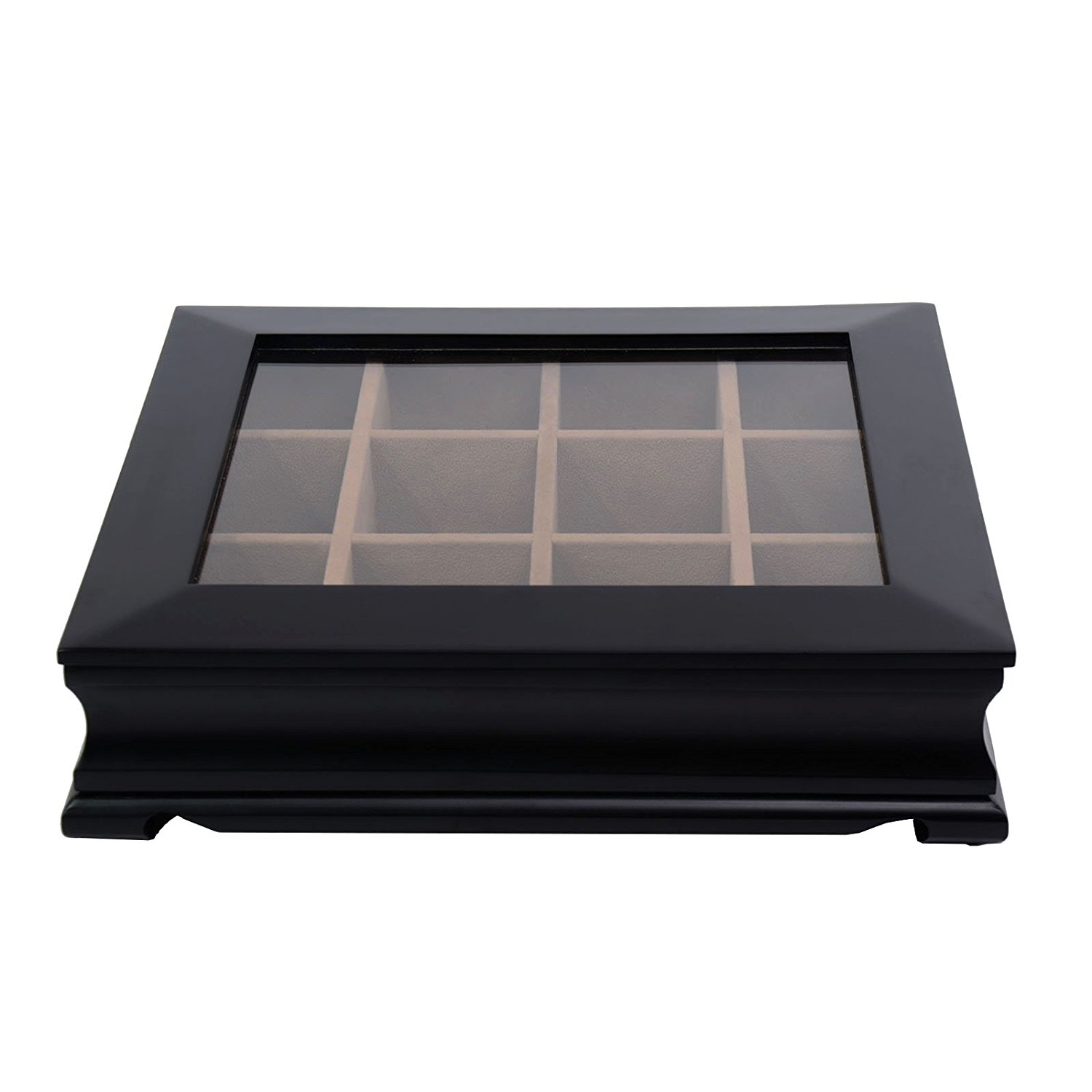 LARGE Chelmsford Tea Chest Bag Storage Wood Box Accented