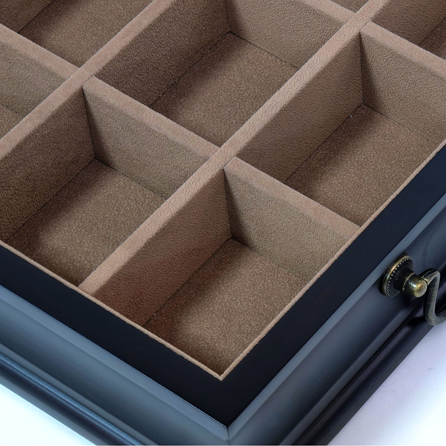 LARGE Chelmsford Tea Chest Bag Storage Wood Box Accented