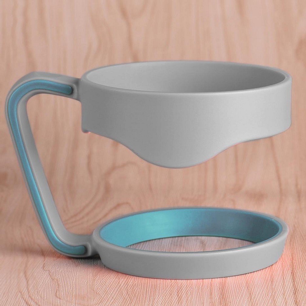 30 Oz Stainless Steel Insulated Tumbler Mug Handle (Gray) N4