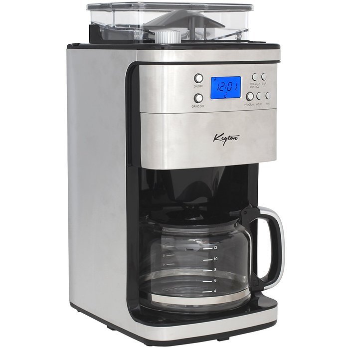 Grind and Brew Automatic Drip Coffee Maker with Multiple Coarse to Fine