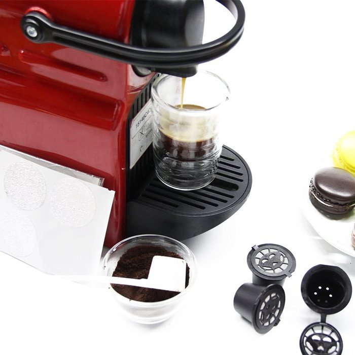 RECAPS Nespresso Refillable Capsule BPA Free Coffee Pods Reusable 100