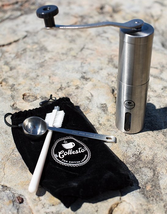 LIMITED OFFER Manual Coffee Grinder with Adjustable Ceramic Burr