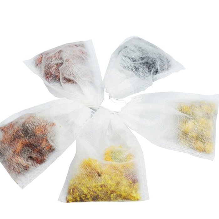 Sealike 100 Pcs Disposable Empty Tea Filter Bags Drawstring Seal Tea