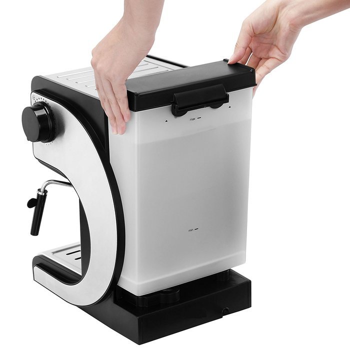 VonShef Premium Stainless Steel 1050W 15 Pump Espresso Coffee Maker