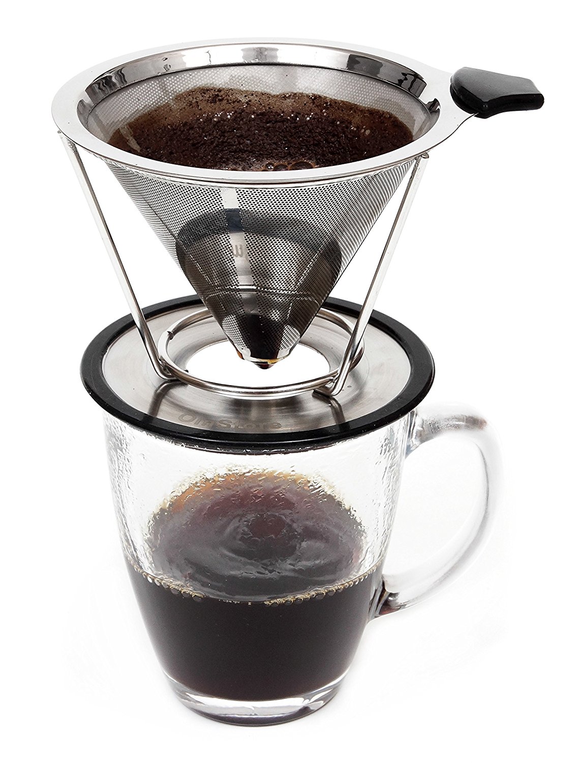 OmStore Premium Pour Over Coffee Dripper and Brewer Reusable Clever Tea