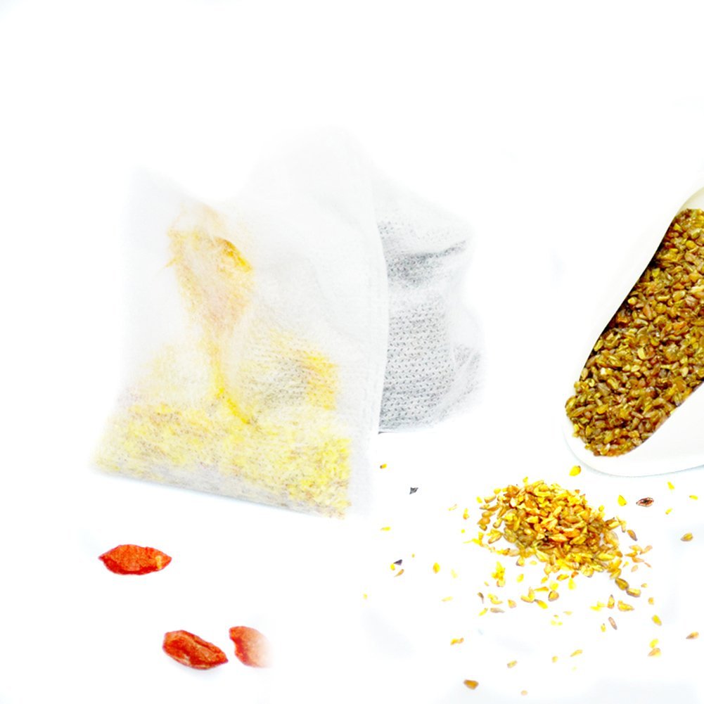 Sealike 100 Pcs Disposable Empty Tea Filter Bags Drawstring Seal Tea