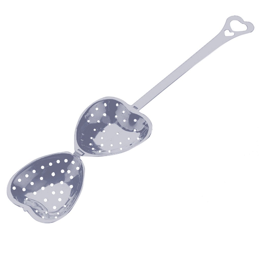 Chendongdong 1pcs Heart Shaped Tea Infuser Spoon Strainer Stainless