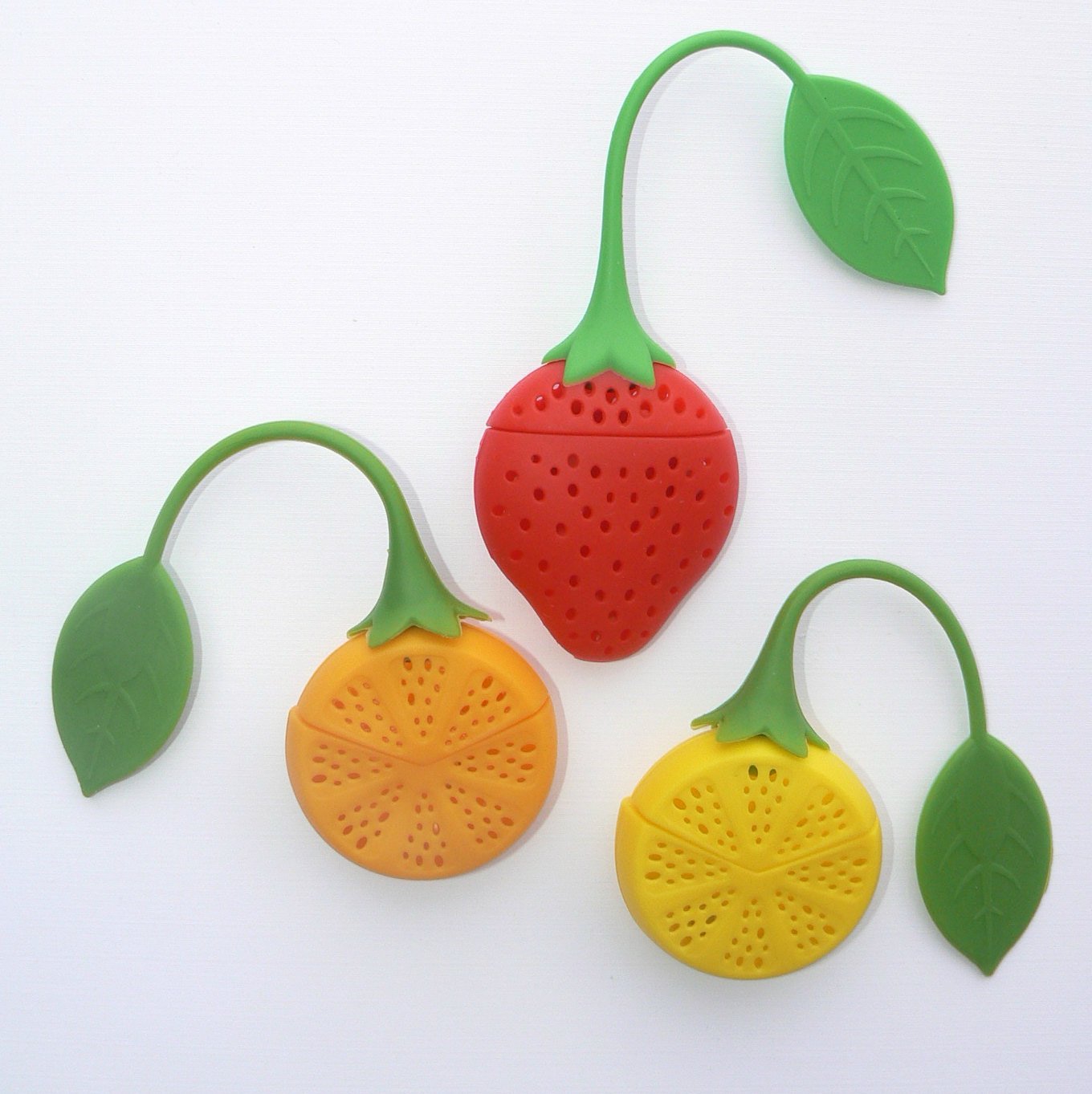 Tea Infuser Set of 3 Cute Silicone Tea Strainers by Simple To Brew